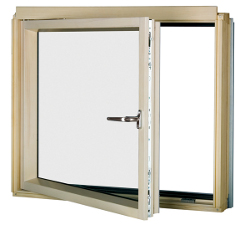 L- shaped combination window