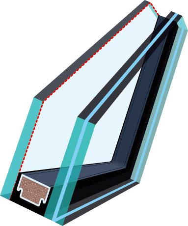 Glazing Unit G31 - Solar Factor, laminated